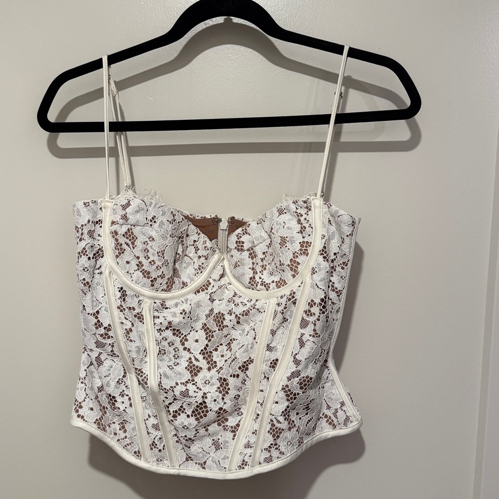 House of CB White Lace Corset Top - Picture 3 of 4